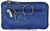 PURSE KEYCHAIN DOUBLE SKIN NAPA BRAND OMMO LUX BLUE