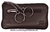 PURSE KEYCHAIN DOUBLE SKIN NAPA BRAND OMMO LUX DARK BROWN