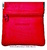 PURSE LOCKING LEATHER STRAP AND ZIP POCKET ROJO