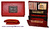 PURSE WALLET LEATHER WOMAN DESIGN RED AND DARK BRONW