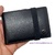 SMALL LEATHER WALLET WITH ELASTIC AND PURSE FOR 7 CARDS BLACK