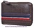 SMALL WALLET MAN ZIPPER AMERICAN NAVY RED BROWN