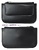 UBRIQUE LEATHER PURSE WITH TWO POCKET CARD HOLDER BLACK