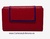 WALLET CARD WITH LEATHER PURSE NAPALUX RED AND BLUE