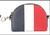 WALLET FLAG OF EL PAIS AND HOOK FOR CLOSURE OF METAL FRANCE
