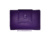 WALLET IN LEATHER FLOWER FOR WOMEN, MEDIUM PURPLE