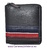WALLET MAN SQUARE ZIPPER AMERICAN NAVY RED WITH PURSE BLACK