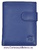 WALLET MENS LEATHER NAPA LUX WITH CLOSURE BLUE