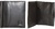 WALLET OF SKIN WITH WALLET PER NOZZLE PRESSURE AND CLIP FOR NOTES BLACK