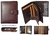 WALLET PORTFOLIO OF LEATHER FOR WOMEN, LARGE BROWN - LEATHER
