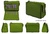 WALLET UNISEX FEATHER HOLDER OF THE HR BRAND GREEN