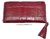 WALLET WOMAN LEATHER WITH ZIP CLOSURE WITH AN ORNAMET BORDEAUX