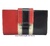 WALLET WOMEN'S WITH A LEATHER BOW MADE IN SPAIN RED AND BLACK