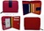 WOMAN WALLET WITH PURSE MADE LEATHER MEDIUM - New colors collection 2019-2020 - FUCISA AZUL ROJO POSTERIOR