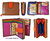 WOMAN WALLET WITH PURSE MADE LEATHER MEDIUM - New colors collection 2019-2020 - LEATHER AND ORANGE