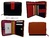 WOMAN WALLET WITH PURSE MADE LEATHER MEDIUM - New colors collection 2019-2020 - NEGRO ROJO Y CUERO POSTERIOR