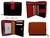 WOMAN WALLET WITH PURSE MADE LEATHER - Nuevos colores colección 2019-2020 - NEGRO ROJO Y CUERO POSTERIOR