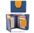 WOMAN WITH PURSE SKLII WALLET MEDIUM BLUE AND ORANGE