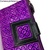 WOMAN'S LEATHER WALLET WITH 2 PURSES -3 COLORS- PURPLE