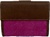 WOMAN'S LEATHER WALLET WITH SUEDE LEATHER MADE IN SPAIN -9 COLORS- FUCHSIA