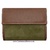 WOMAN'S LEATHER WALLET WITH SUEDE LEATHER MADE IN SPAIN -9 COLORS- GREEN