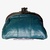 WOMEN LEATHER PURSE WITH DOUBLE NOZZLE AND POCKET MEDIUM - 25 COLORS- VERDE AZUL