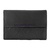 WOMEN'S LEATHER WALLET WITH ENGRAVED MODERNIST GEOMETRIC MOTIFS BLACK
