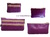 WOMEN'S PURSE BAGS SET OF TWO UNITS GAME PURPLE
