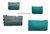 WOMEN'S PURSE BAGS SET OF TWO UNITS GAME SEA GREEN