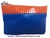 WOMEN'S PURSE POCKET MADE IN SPAIN BLUE AND ORANGE