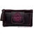 WOMEN'S WALLET-HANDBAG WITH DECORATION ON THE CLOSURE - 15 COLORS- MARRÓN HILO FUCSIA VACUNO TODO