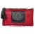 WOMEN'S WALLET-HANDBAG WITH DECORATION ON THE CLOSURE - 15 COLORS- ROJO INTENSO VACUNO CON MARRÓN