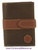 WOMEN'S WALLET WITH ZIPPER PURSE MADE IN LEATHER BROWN
