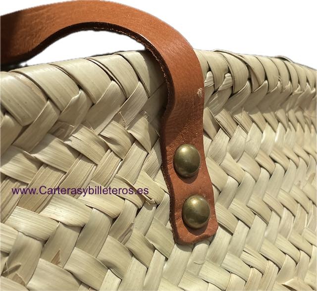 AUTHENTIC LEATHER BAG AND BRAIDED PLATE LEAVES 