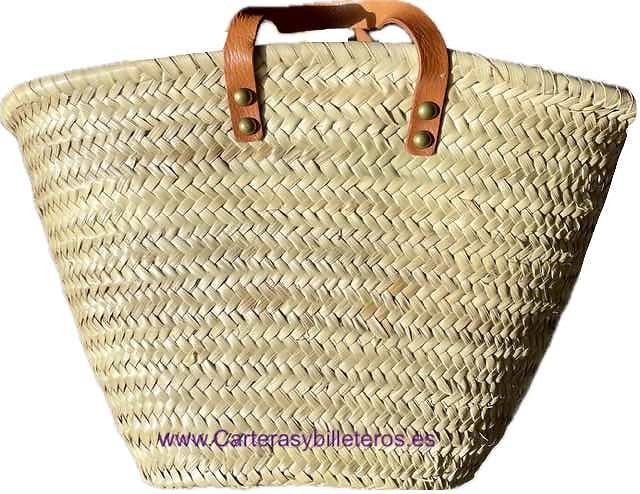 AUTHENTIC LEATHER BAG AND BRAIDED PLATE LEAVES 
