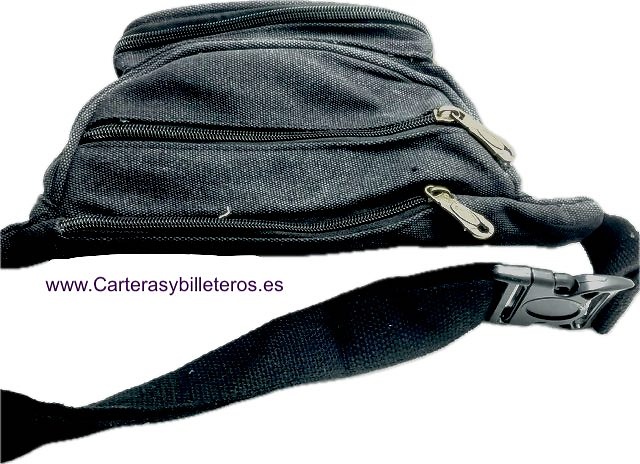 LARGE AND COMPLETE FANNY PACK WITH 6 EXTRA STRONG CANVAS POCKETS 