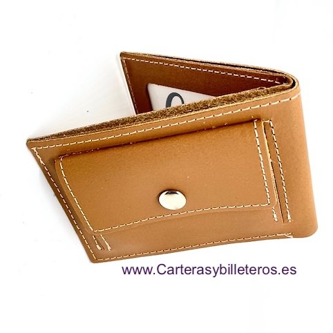 OFERTA 3 PIEZAS: DOS CARTERAS PEQUEÑAS DE PIEL UBRIQUE CON MONEDERO EXTERIOR + UN LLAVERO DE PIEL CUERO 