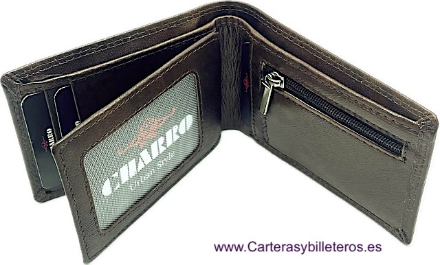 SMALL MEN'S WALLET WITH CARD HOLDER AND PURSE CHARRO BRAND 