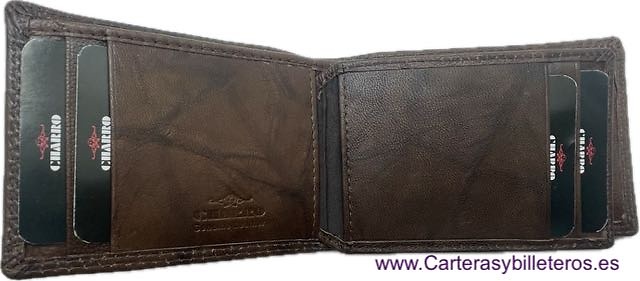 SMALL MEN'S WALLET WITH CARD HOLDER AND PURSE CHARRO BRAND 