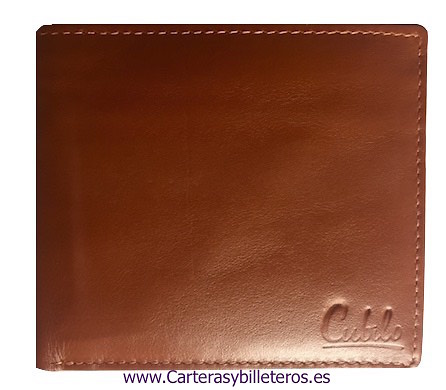 CARTERA HOMBRE BILLETERO TARJETERO PARA 19 TARJETAS CUERO 