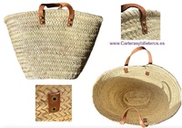 AUTHENTIC LEATHER BAG AND BRAIDED PLATE LEAVES