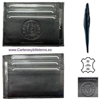 ULTRA SLIM LEATHER CARD HOLDER FOR NINE CARDS, VERY PRACTICAL