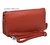 BOLSO DE PIEL QUE SE PUEDE USAR DE CARTERA DE MANO O LLEVAR CRUZADO -5 COLORES- ROJO