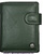 CARTERA DE PIEL LUXURY CON MONEDERO EXTERIOR VERDE OSCURO