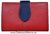 CARTERA MUJER PIEL UBRIQUE ROJA Y AZUL MARINO MUY ELEGANTE ROJO Y AZUL MARINO