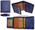 CARTERAS HOMBRE DE PIEL LUXURY CON MONEDERO MARCA TITTO BLUNI AZUL INTENSO