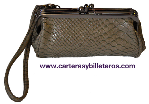 BOLSO BOQUILLA POLIPIEL SERPIENTE TOUPE 