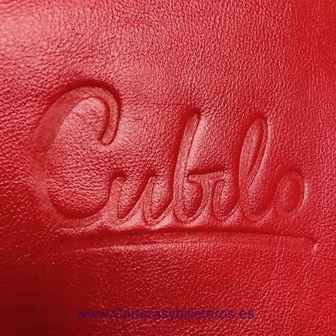 BOLSO CARTERA DE MANO DE MUJER DE PIEL UBRIQUE LUXURY MARCA CUBILO -3 COLORES- ROJO 