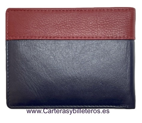 CARTERA DE HOMBRE CON DOBLE BILLETERA. Y TARJETERO PARA 12 TARJETAS 