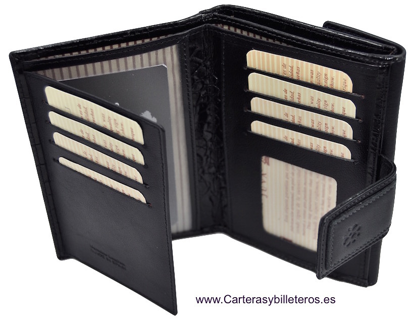 CARTERA DE MUJER DE PIEL DE CALIDAD HECHA EN ESPAÑA 